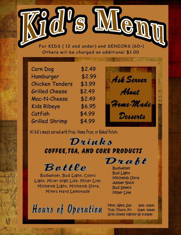 Menu Cover